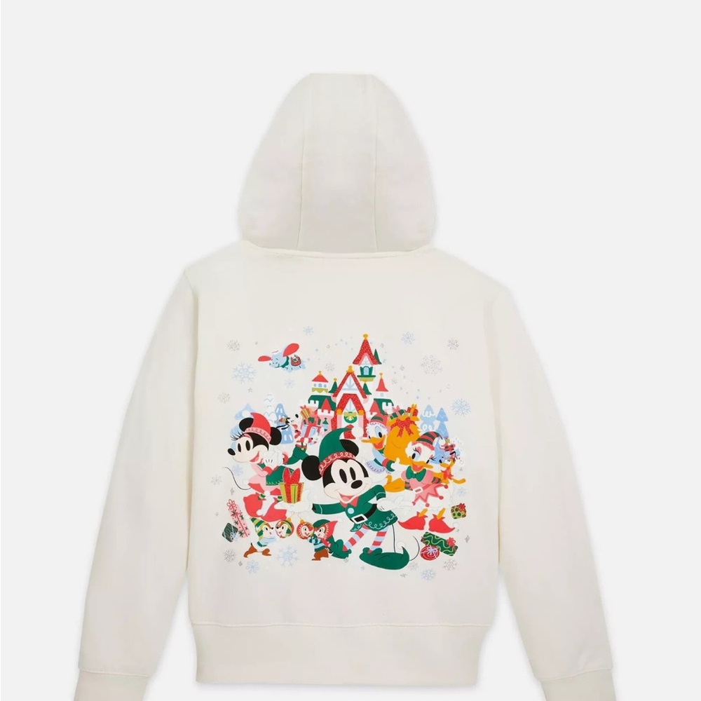 Disney Holiday Graphic Hoodie Zip up - S